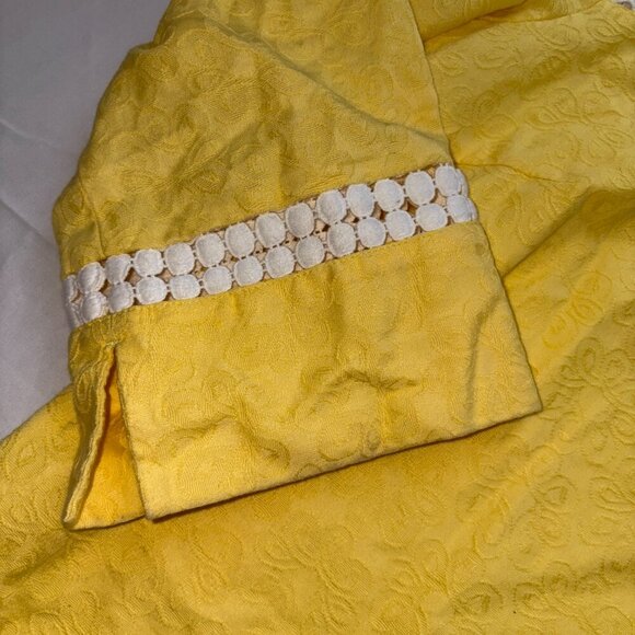 Lilly Pulitzer Bees Knees Tunic Jacquard Top in Lemon Sorbet Size 10 - Picture 8 of 14